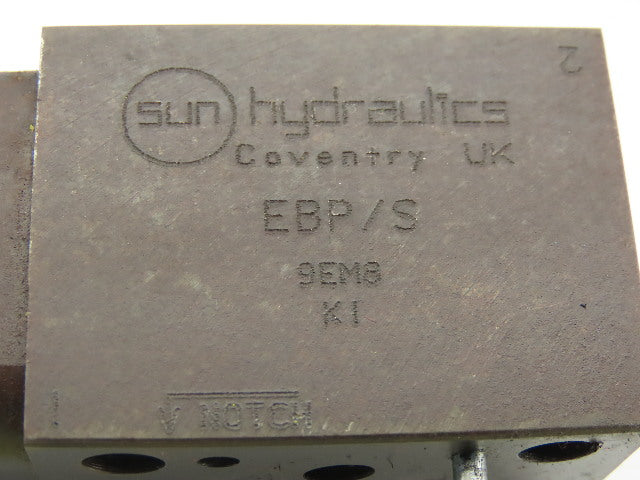 Sun Hydraulics EBS/S 9BM8 Hydraulic Valve W/9BKS8 Cartridge