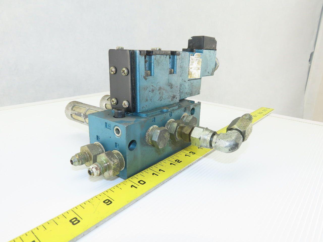 MAC MV-A1C-A111-PM-AA330 Solenoid Valve W/MM-A1c-231 Base & 120V Coil