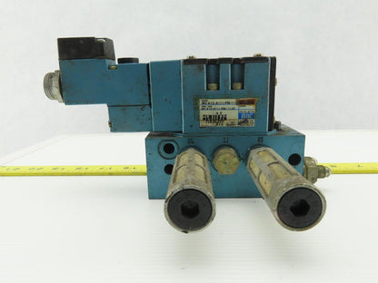 MAC MV-A1C-A111-PM-AA330 Solenoid Valve W/MM-A1c-231 Base & 120V Coil