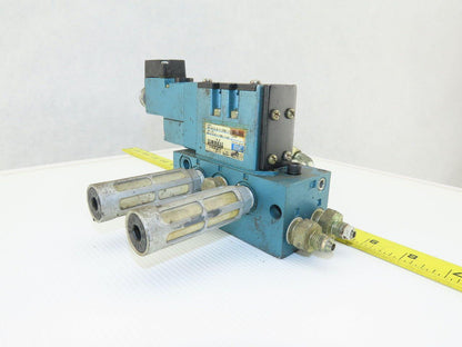 MAC MV-A1C-A111-PM-AA330 Solenoid Valve W/MM-A1c-231 Base & 120V Coil