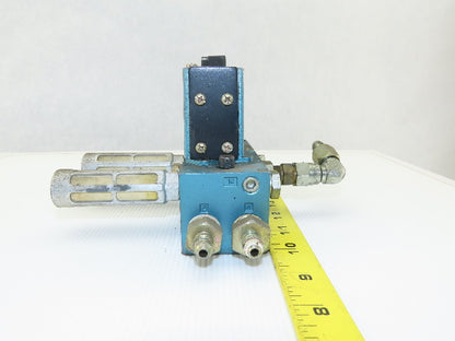 MAC MV-A1C-A111-PM-AA330 Solenoid Valve W/MM-A1c-231 Base & 120V Coil