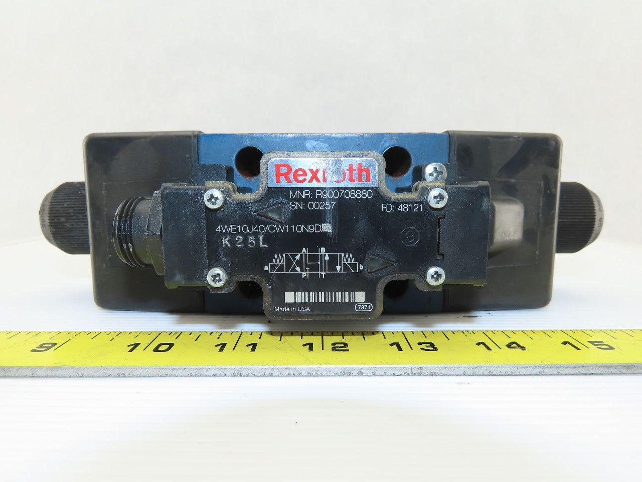 Rexroth 4WE110J40/CW110N9DK25L Hydraulic Control Valve W/120V Coil
