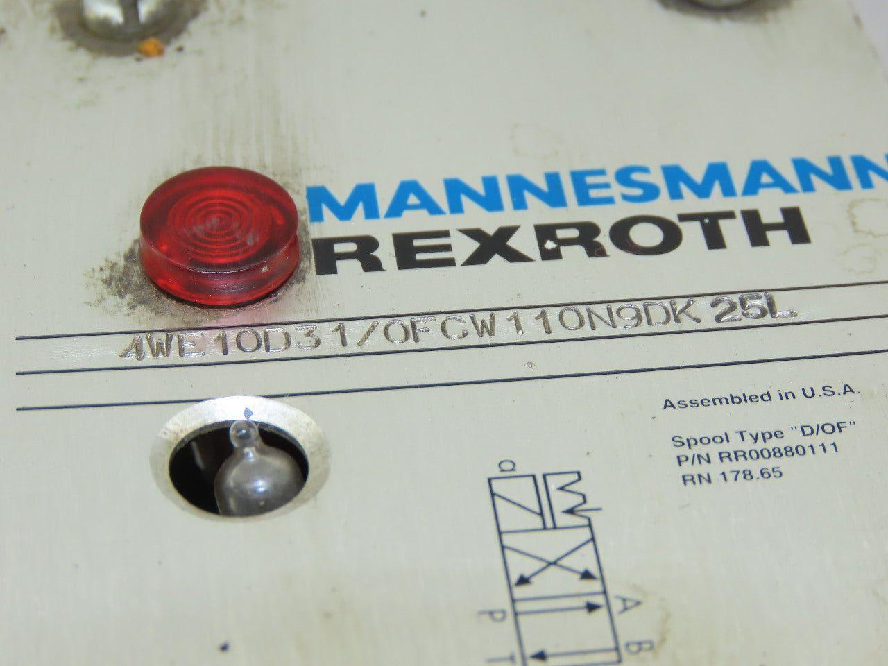Rexroth Hydraulic valves W/3 Port Manifold Base Assembly