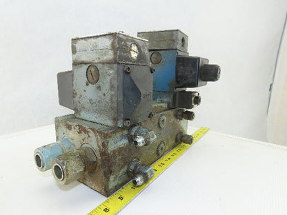 Rexroth Hydraulic valves W/3 Port Manifold Base Assembly