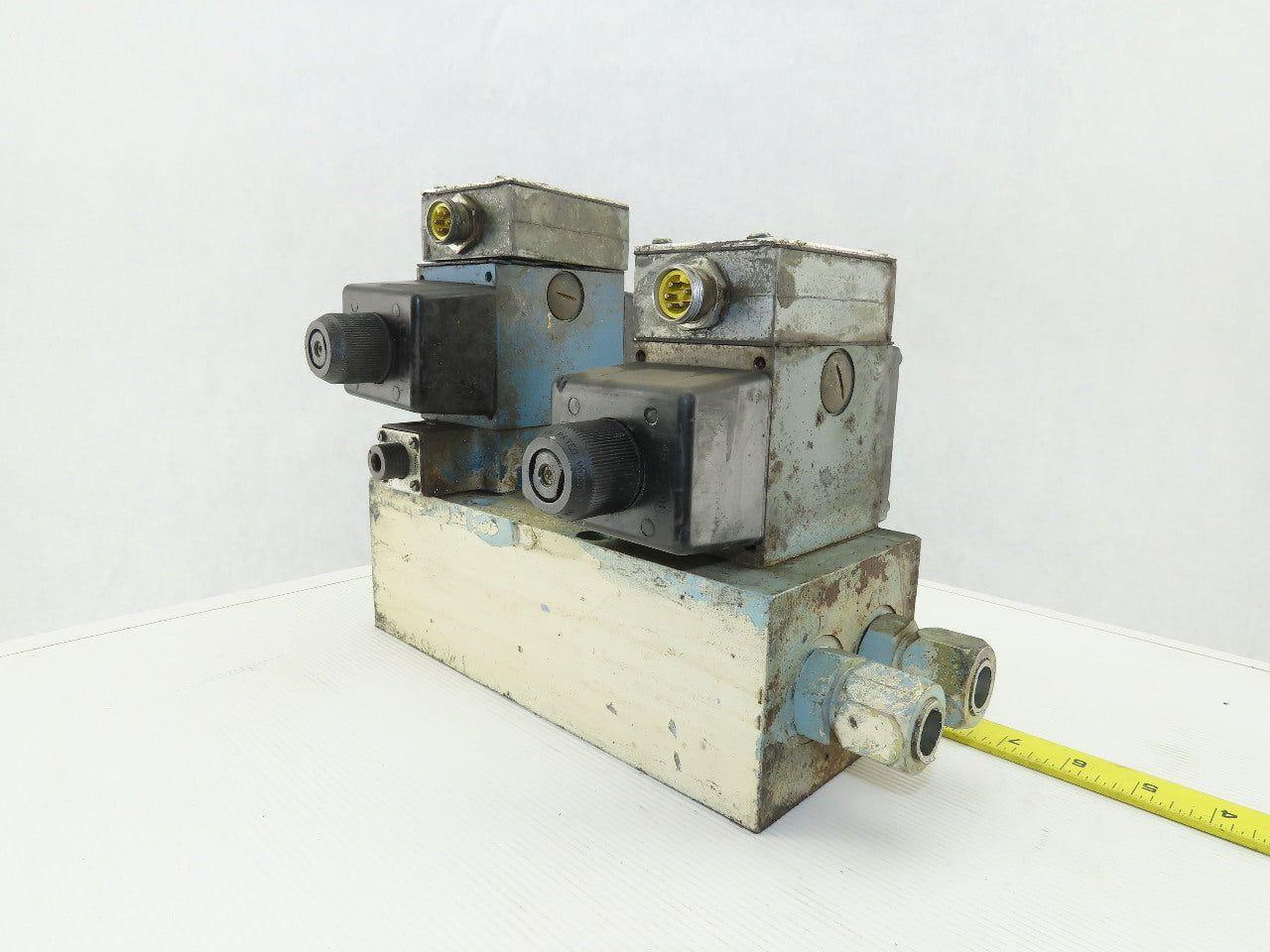 Rexroth Hydraulic valves W/3 Port Manifold Base Assembly