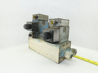 Rexroth Hydraulic valves W/3 Port Manifold Base Assembly