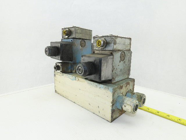 Rexroth Hydraulic valves W/3 Port Manifold Base Assembly