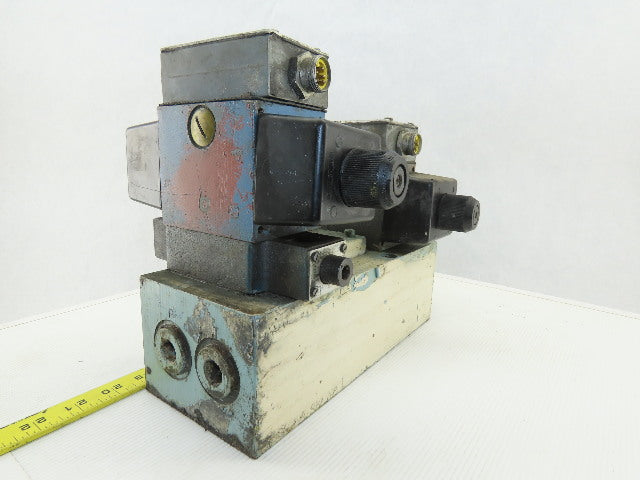 Rexroth Hydraulic valves W/3 Port Manifold Base Assembly