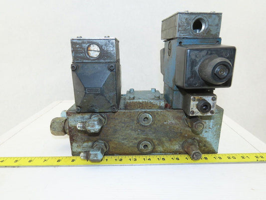 Rexroth Hydraulic valves W/3 Port Manifold Base Assembly