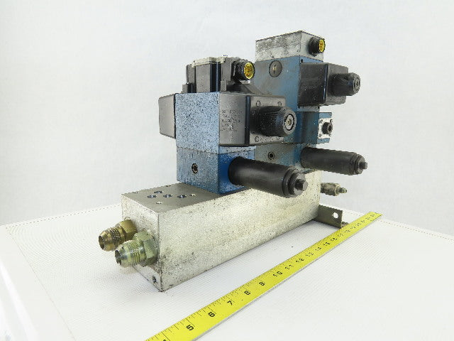 Rexroth Hydraulic valves W/3 Port Manifold Base Assembly