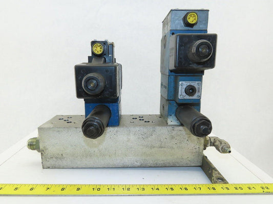 Rexroth Hydraulic valves W/3 Port Manifold Base Assembly