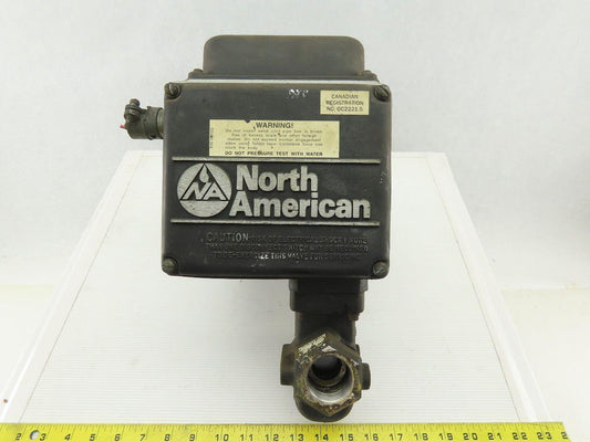 North American 1519-2 Motorized Shutoff Valve 1-1/4" NPT 100PSIG 120V