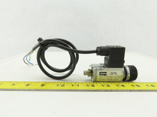 Parker KL3200 Adjustable Pneumatic pressure Switch -0.85 To 1 Bar 250V Max 6A