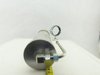 Waircom P100F Aluminum Pneumatic Expansion Tank 10 Bar Max W/Clamp Bracket