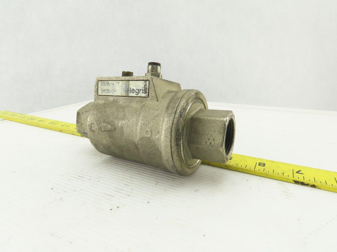 Legris DN20 PN10 MS58 Axial Pneumatic Valve 3/4" NPT