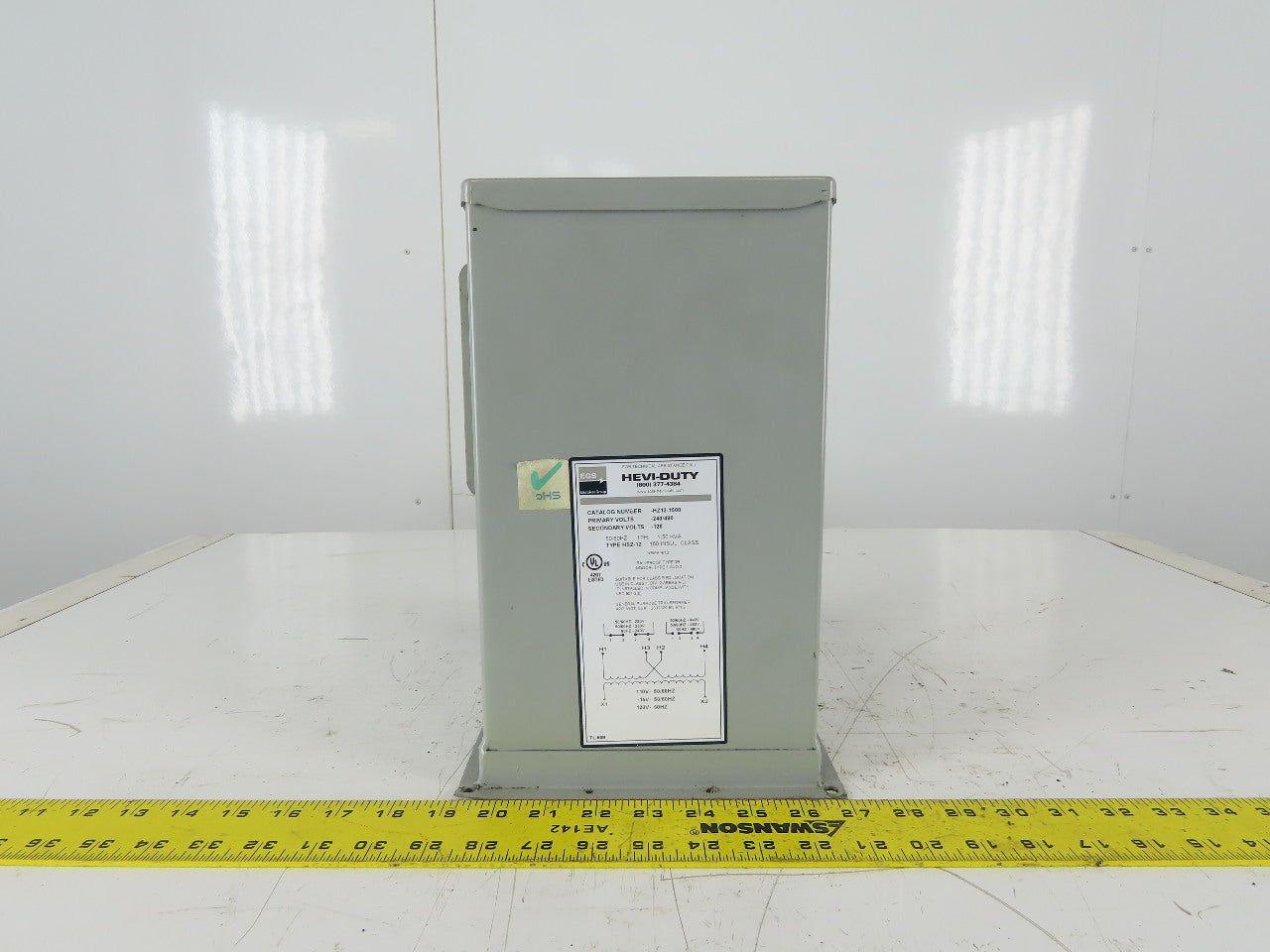 Hevi-Duty HZ12-1500 1.5KVA Electric Transformer 240/480V Pri 120V Sec