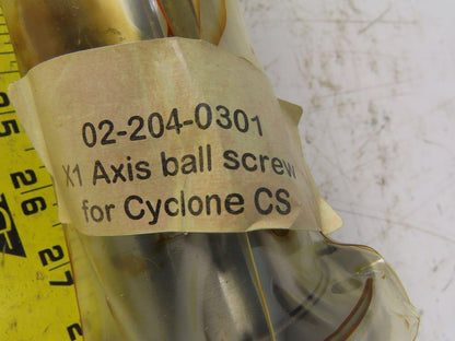 Ganesh Cyclone CS 02-204-0301 Ball Screw Assembly X1 Axis 21-7/8" OAL