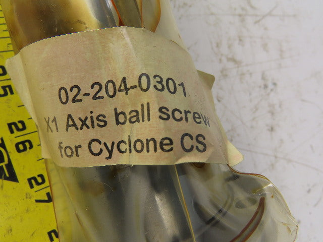 Ganesh Cyclone CS 02-204-0301 Ball Screw Assembly X1 Axis 21-7/8" OAL