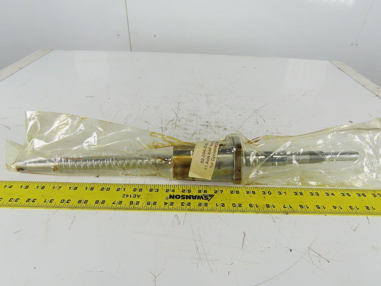 Ganesh Cyclone CS 02-204-0301 Ball Screw Assembly X1 Axis 21-7/8" OAL