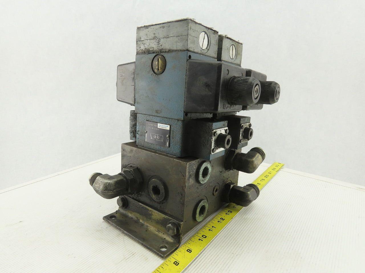 Rexroth 4WE10D31/0FCW110N9DAL 4/2 Way Hydraulic Valve Check Assembly 115V Coil