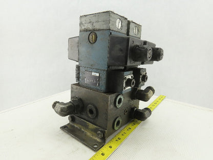 Rexroth 4WE10D31/0FCW110N9DAL 4/2 Way Hydraulic Valve Check Assembly 115V Coil