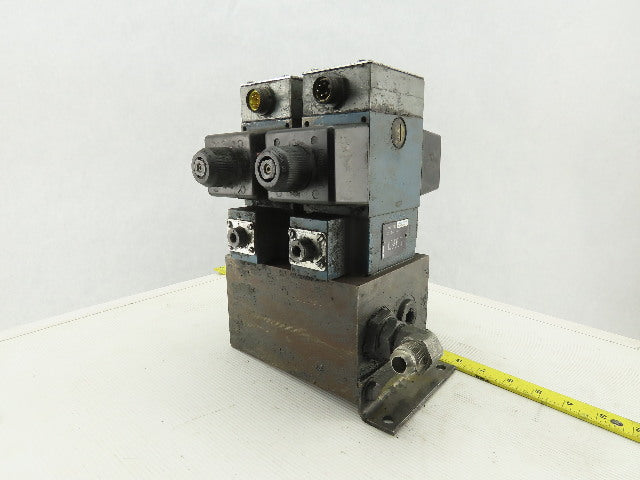 Rexroth 4WE10D31/0FCW110N9DAL 4/2 Way Hydraulic Valve Check Assembly 115V Coil