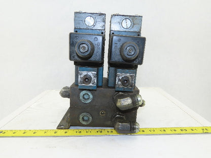 Rexroth 4WE10D31/0FCW110N9DAL 4/2 Way Hydraulic Valve Check Assembly 115V Coil