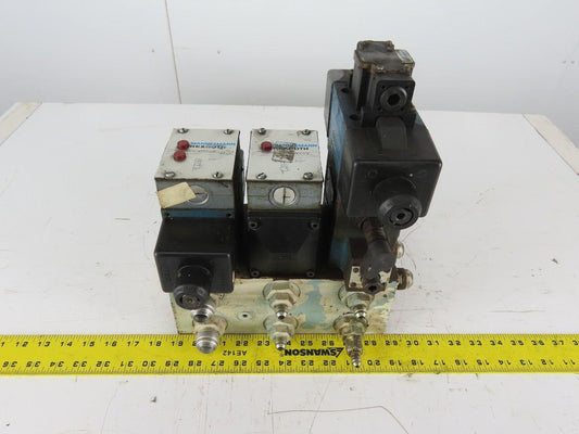 Rexroth 4WE10D31/0FCW110N9DAL 4/2 Way Hydraulic Regulated Valve Assembly 120V