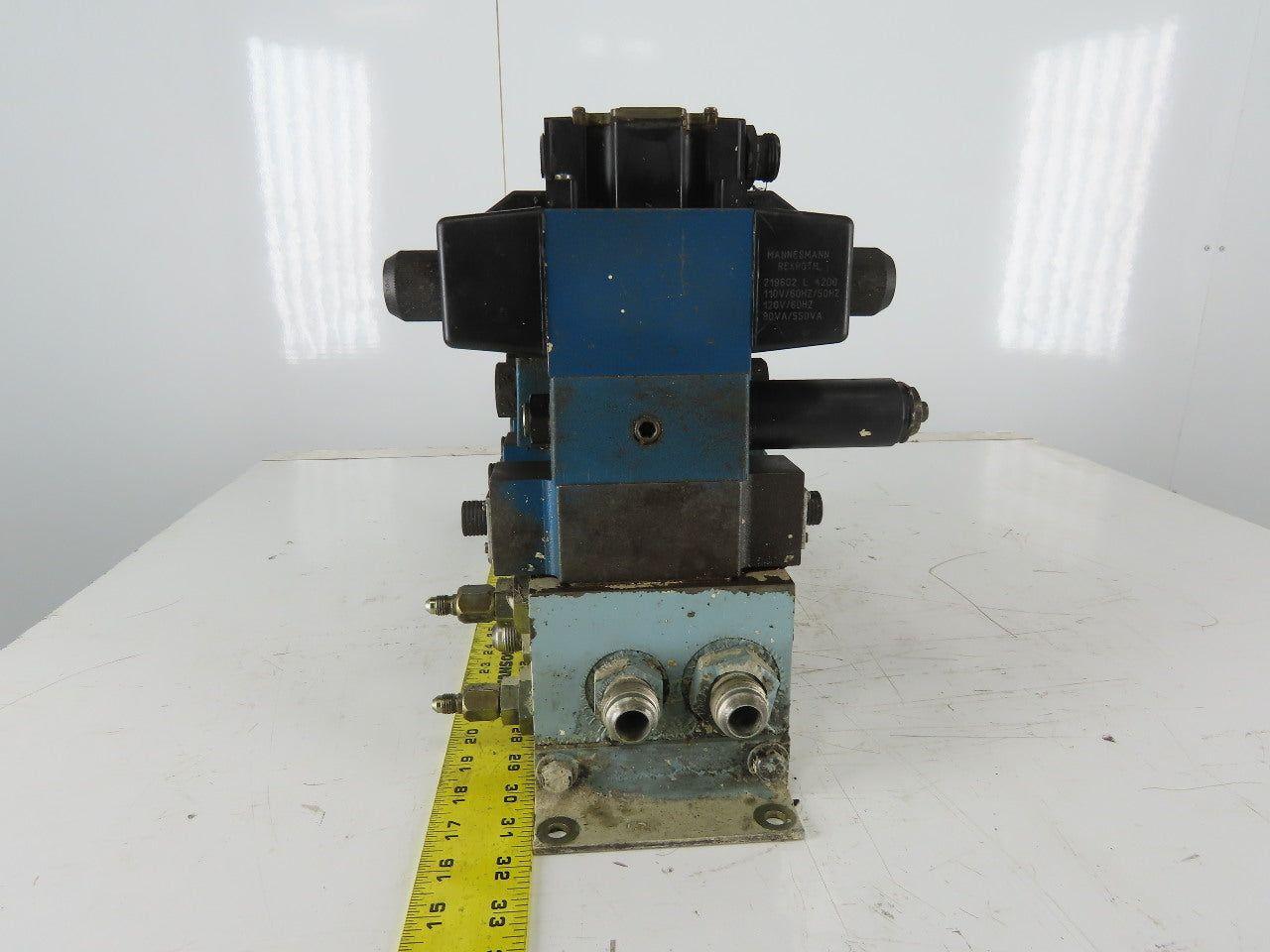 Rexroth 4WE10J31/CW110N9DAL 4/3 Way Hydraulic Regulated Check Valve Assembly