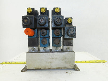 Rexroth 4WE6C61/EW110N9DK23L 4 Port 2 and 3 Position Valve Check Manifold Block