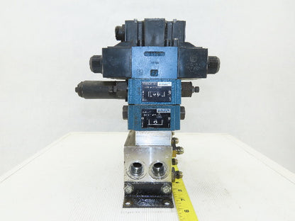 Rexroth 4WE6J61 4 Port 2 &3 Position Check Regulated Hydraulic Valve Assembly