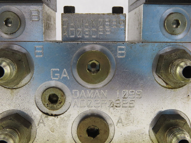 Rexroth 4WE6C61/0FEW110N 4/2 Way Hydraulic Check Manifold Assembly 120V Coil