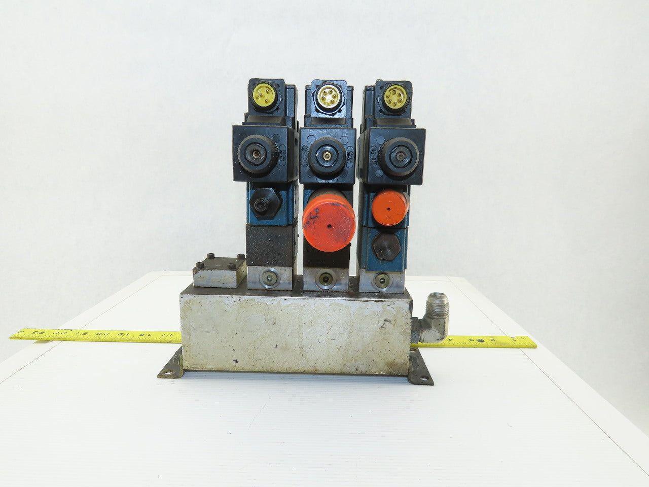Rexroth Z2S 6-1-64/V 4 Port 2 & 3 Way Regulated Check Hydraulic Valve Assembly