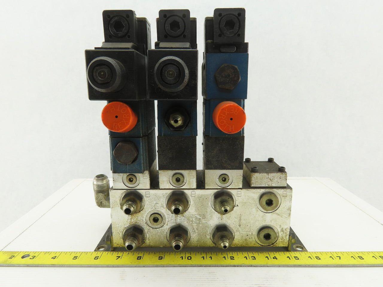 Rexroth Z2S 6-1-64/V 4 Port 2 & 3 Way Regulated Check Hydraulic Valve Assembly