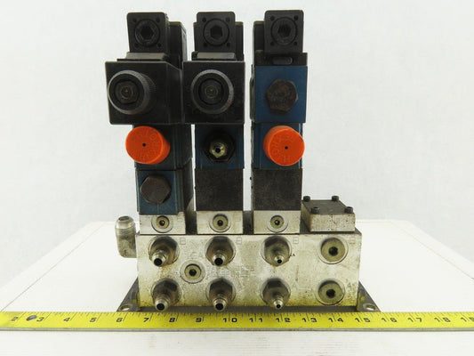 Rexroth Z2S 6-1-64/V 4 Port 2 & 3 Way Regulated Check Hydraulic Valve Assembly
