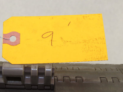 Rex 7705-06 Gray Mat Top Plastic Conveyor Chain Belt 18" Wide  x 9' Long