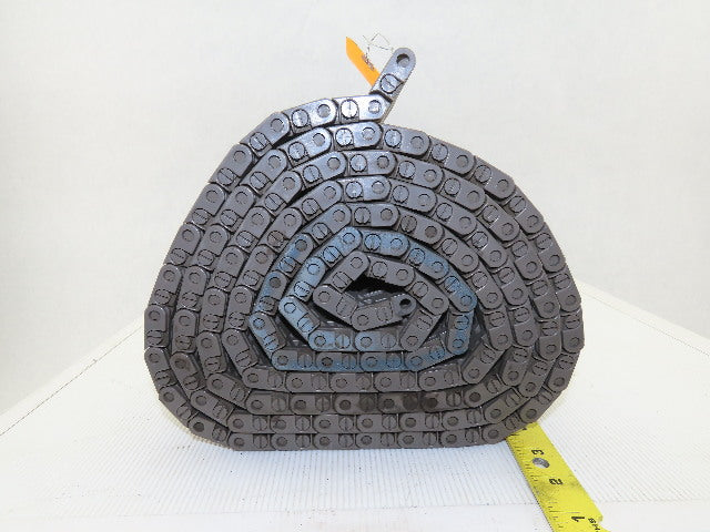 Rex 7705-06 Gray Mat Top Plastic Conveyor Chain Belt 18" Wide  x 9' Long