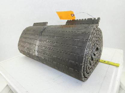 Rex 7705-06 Gray Mat Top Plastic Conveyor Chain Belt 18" Wide  x 9' Long