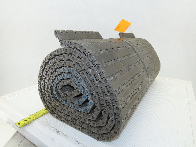 Rex 7705-06 Gray Mat Top Plastic Conveyor Chain Belt 18" Wide  x 9' Long