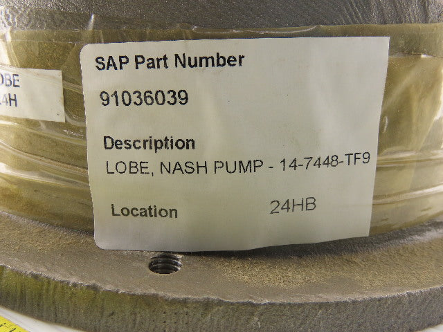 Lobe Nash 14-7448-TF9 Pump To Motor Adapter Housing Stainless Steel