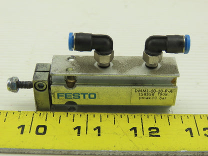 Festo 158558 T908 DMML-10-10-P-A Pneumatic Compact Cylinder 10 Bar