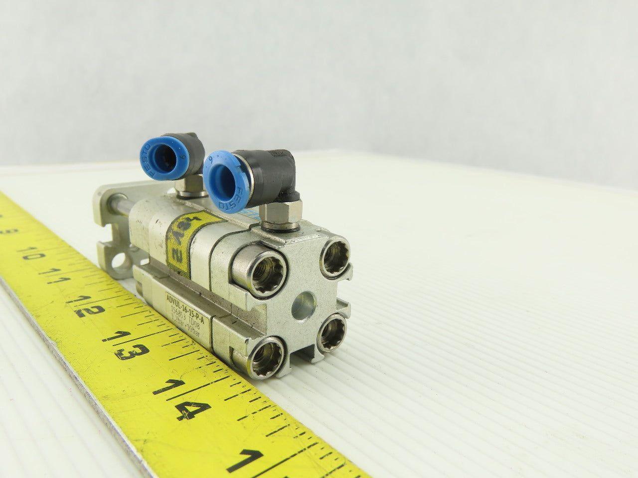 Festo 156853 TD08 ADVUL-16-15-P-A Pneumatic Compact Cylinder 10 Bar