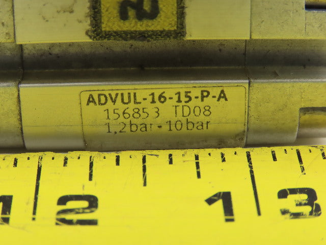Festo 156853 TD08 ADVUL-16-15-P-A Pneumatic Compact Cylinder 10 Bar