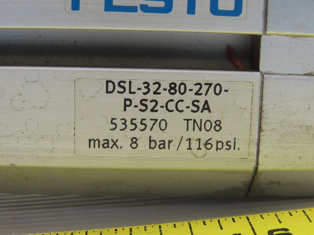 Festo DSL-32-80-270-P-S2-CC-SA 80mm Stroke 270° Swivel Linear Drive Unit