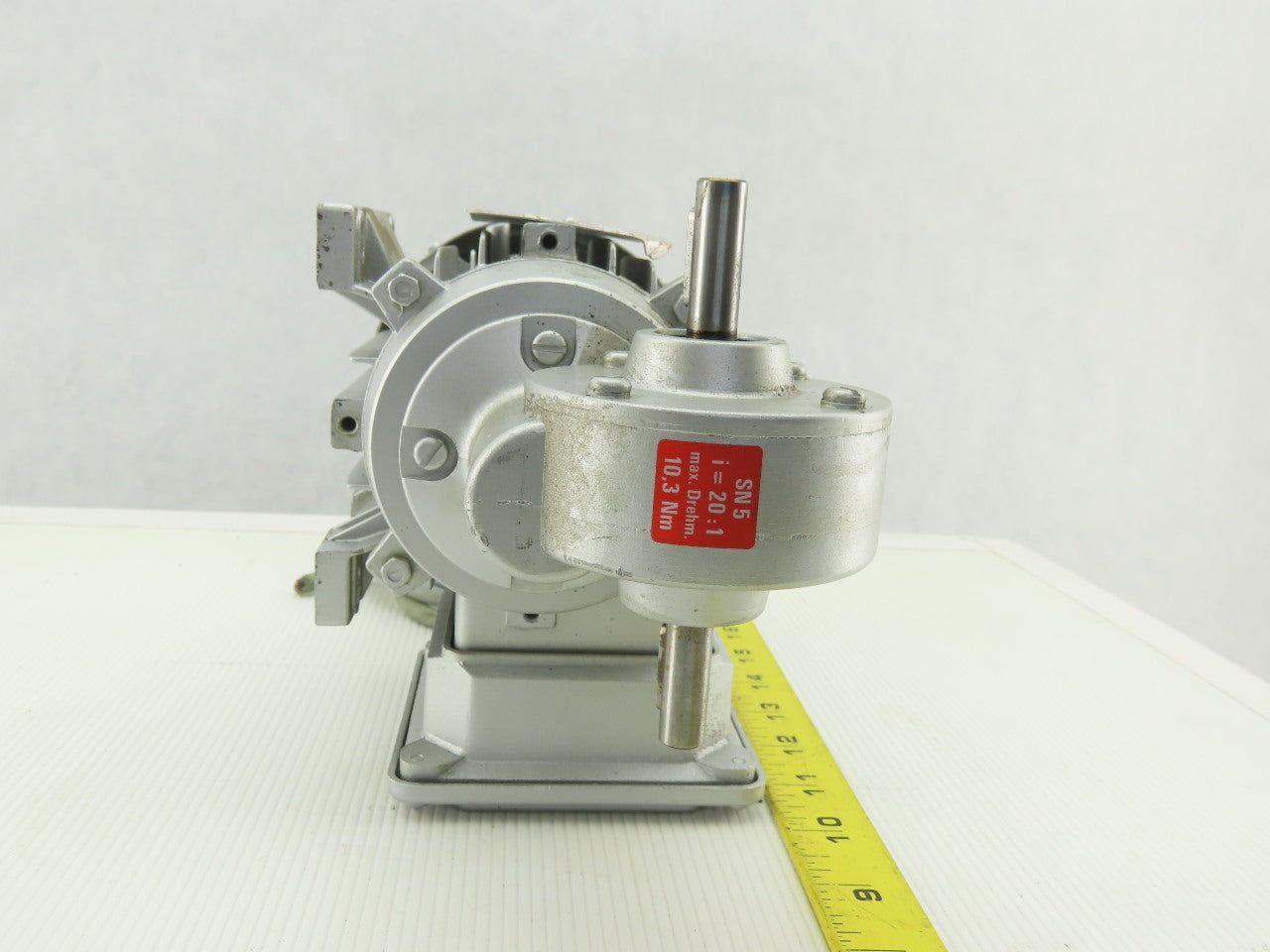 Bonora CS5-6B/4 Gear Motor 230/460V 3Ph 20:1 Ratio 98RPM