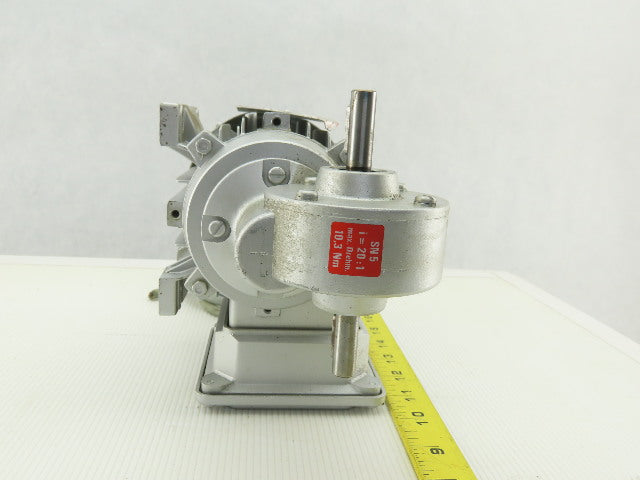 Bonora CS5-6B/4 Gear Motor 230/460V 3Ph 20:1 Ratio 98RPM