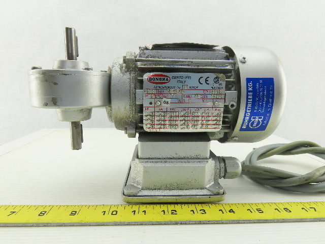 Bonora CS5-6B/4 Gear Motor 230/460V 3Ph 20:1 Ratio 98RPM