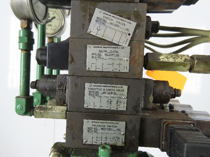 2.2Kw 15 Gallon Hydraulic Power Unit W/Daikin V15AR-95 Pump & Valves