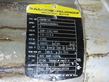 2Hp 19 Gallon Hydraulic Power Unit 208- 230/460V 3Ph W/HD49AA2A11A Pump