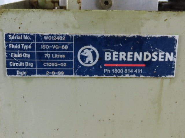 2Hp 19 Gallon Hydraulic Power Unit 208- 230/460V 3Ph W/HD49AA2A11A Pump